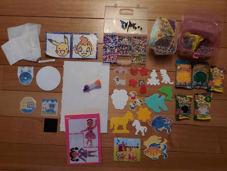 Zeer uitgebreid strijkkralen pakket Hama-Ses, Kinderen en Baby's, Speelgoed | Educatief en Creatief, Zo goed als nieuw, Knutselen