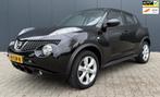Nissan Juke 1.6 Acenta Eco Airco Cruise 133000 Km NAP, Voorwielaandrijving, Euro 5, Stof, Zwart