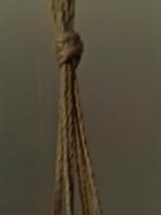 Vintage bloempot hanger / gevlochten touw, Ophalen of Verzenden, Huis en Inrichting