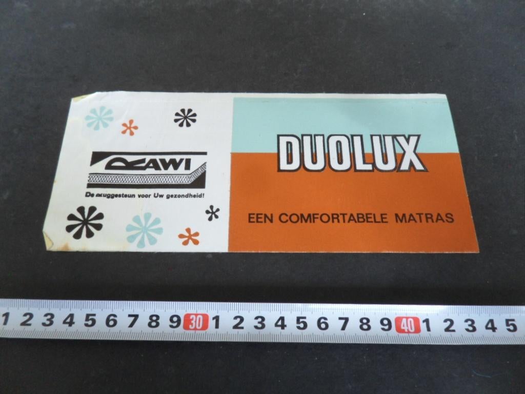 sticker RAWI Duolux een comfortable matras, Ophalen, Zo goed als nieuw