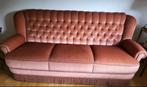 Roze bank fauteuils franjes VINTage Velvet velours, Ophalen of Verzenden