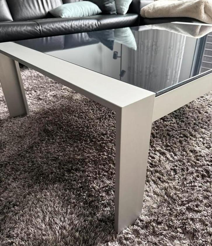 Moderne salontafel 140x80 Bree’s New World, Huis en Inrichting, Tafels | Salontafels, Gebruikt, Minder dan 50 cm, 50 tot 100 cm