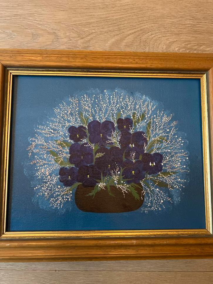 Bloemenstilleven Schilderij, Antiek en Kunst, Kunst | Schilderijen | Klassiek, Ophalen of Verzenden