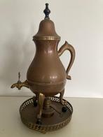 antiek koperen olielamp, kraantjeskan en siermes, Antiek en Kunst, Ophalen of Verzenden