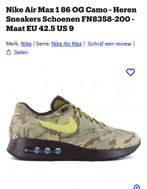Nieuwe Nike air max 1 86 OG camo maat 44, Ophalen of Verzenden, Nieuw, Nike