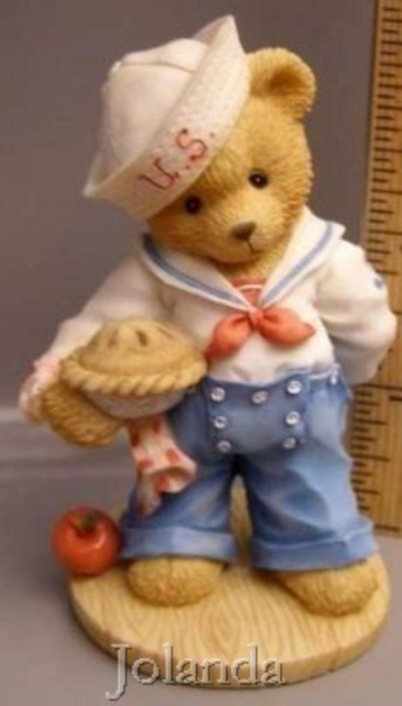 Cherished Teddies Bob, Verzamelen, Beren en Cherished Teddies, Zo goed als nieuw, Beeldje, Cherished Teddies, Ophalen of Verzenden