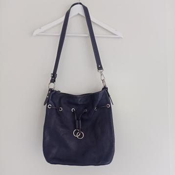 Genuine leather schoudertas leer paars / aubergine  beschikbaar voor biedingen