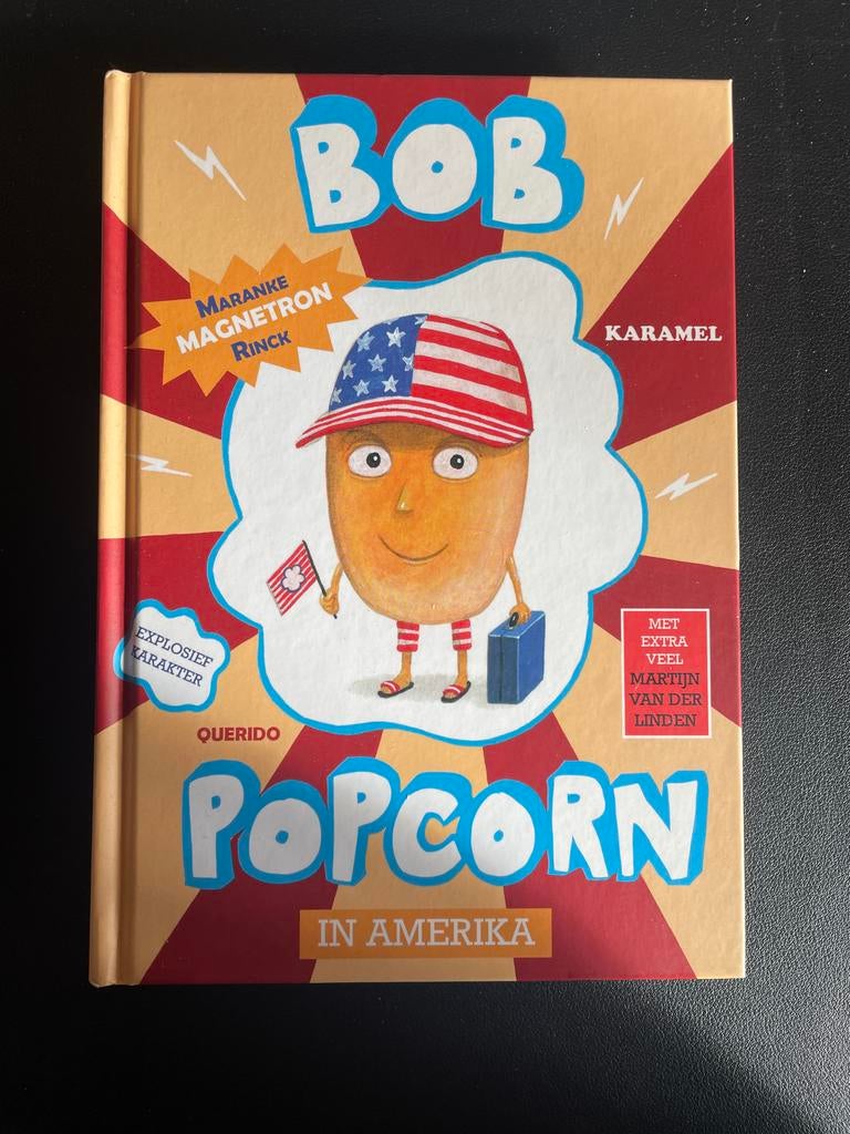 Bob Popcorn in Amerika - Maranke Rinck, Boeken, Kinderboeken | Jeugd | onder 10 jaar, Ophalen, Zo goed als nieuw, Fictie algemeen