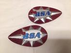 BSA A65 Lightning Tank emblemen metaal, 68-8186/8167., Motoren, Ophalen of Verzenden, Gebruikt
