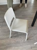 4x witte stoel ikea teodores, Huis en Inrichting, Stoelen, Ophalen, Gebruikt, Wit, Vier