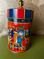 Vintage Kerstblik met Draaimolen Design, Ophalen of Verzenden, Gebruikt, Metaal, Minder dan 50 cm