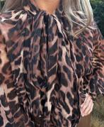 FEELKOO losvallende leopard top met strik mt S/M en M/L, Parijs, Nieuw, Ophalen of Verzenden, Lange mouw
