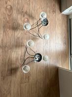 2x Plafondlampen - Zilver & Wit - Gebruikt, Huis en Inrichting, Lampen | Losse lampen, Ophalen, Gebruikt, Overige fittingen, Overige typen