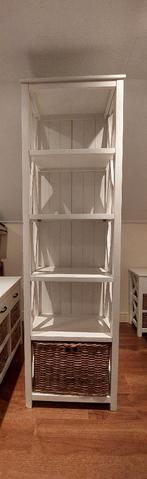 Witte boekenkast Valerie, Ophalen, Met plank(en), 50 tot 100 cm, Zo goed als nieuw