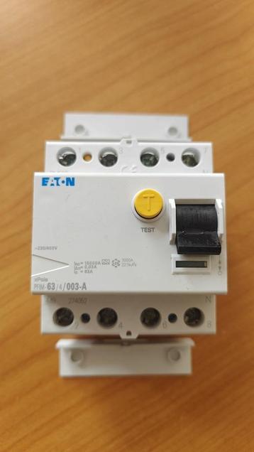 Eaton aardlekschakelaar 4-polig 63A 30mA PFIM-63/4/003-A-MB beschikbaar voor biedingen