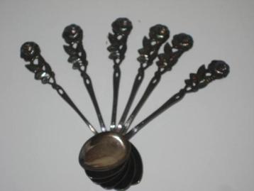 Koffielepels Hildesheimer, Antiko 100 Rose 6 stuks beschikbaar voor biedingen