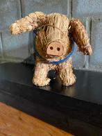 Schattige varken van stro, Ophalen of Verzenden, Zo goed als nieuw, Boerderijdier, Beeldje of Figuurtje