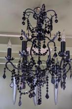 Kroonluchters Plafondlamp met diamant vorm zwart barok, Kunststof, Gebruikt, Ophalen