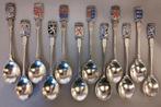 Verzilverde lepeltjes Nederlandse provincies emaille, Ophalen of Verzenden