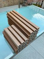 Composiet restanten teak - Wandbekleding, Doe-het-zelf en Verbouw, Overige Doe-het-zelf en Verbouw, Ophalen of Verzenden, Nieuw