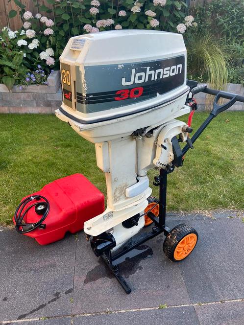 Johnson 30 pk 2 takt uit 1996 i.z.g.s, Watersport en Boten, Buiten- en Binnenboordmotoren, Gebruikt, Benzine, Buitenboordmotor