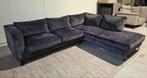 Mooie Velvet Hoekbank! - ZGAN., Huis en Inrichting, Banken | Bankstellen, Ophalen, Zo goed als nieuw, Hoekbank