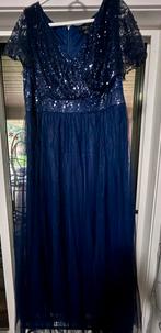 Nieuwe avondjurk, Galajurk, Blauw, Maat 46/48 (XL) of groter, Ophalen of Verzenden