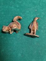 beeldjes eekhoorn en pinguin verzilverd, Ophalen of Verzenden