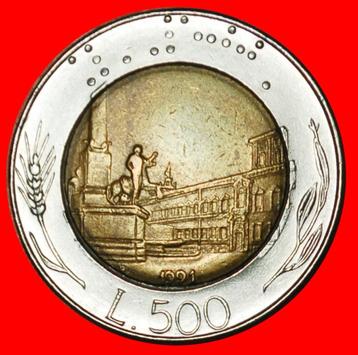Ⰶ ROME (1982-2001): ITALY 500 LIRAS 1991R! DIES III+A! beschikbaar voor biedingen