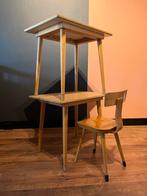 Twee SCHILTE kleutertafels en stoel / bijzettafels, Kinderen en Baby's, Kinderkamer | Tafels en Stoelen, Ophalen of Verzenden