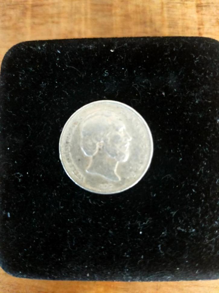 zilveren Halve Gulden, Postzegels en Munten, Munten | Nederland, Losse munt, ½ gulden, Koning Willem III, Zilver, Verzenden
