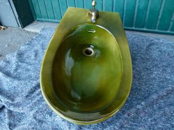 vintage bidet Villeroy Boch groen 70er beschikbaar voor biedingen