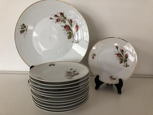 Rosenthal gebakservies met 12 bordjes (Reyshof), Antiek en Kunst, Antiek | Servies compleet, Ophalen of Verzenden
