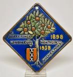 Cloisonné Regeerings Jubileum tegel Wilhelmina 1938, Gouda., Antiek en Kunst, Ophalen of Verzenden