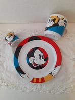 Mickey Mouse - Disney - kleurrijk bordje, mok en eierdopje, Mickey Mouse, Ophalen of Verzenden, Zo goed als nieuw, Servies