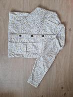 Wit spijkerjasje met bloemetjes maat 86, Ophalen of Verzenden, Zo goed als nieuw, Meisje, Jasje