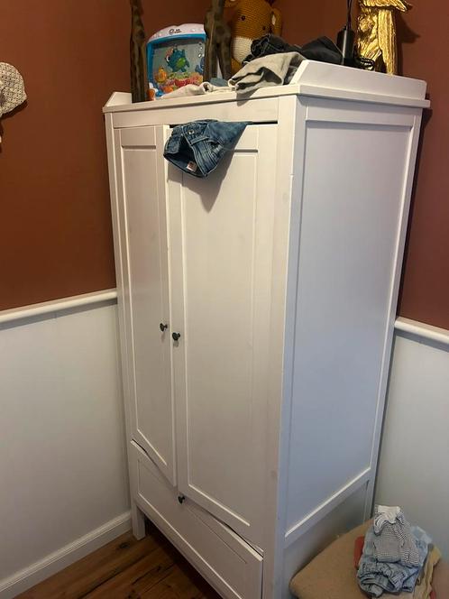 SUNDVIK Kledingkast, wit, 80x50x171 cm ikea, Kinderen en Baby's, Kinderkamer | Commodes en Kasten, Zo goed als nieuw, 105 cm of meer