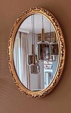 Vintage ovale pieterman spiegel, Antiek en Kunst, Antiek | Spiegels, Ophalen, Ovaal, Minder dan 50 cm, Minder dan 100 cm