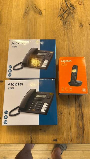 2x vaste telefoon analoog en 1 x draadloos analoog beschikbaar voor biedingen