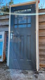 Hardhouten buitendeur 830 x 2005 deurmaat, Ophalen, Gebruikt, Buitendeur, 200 tot 215 cm
