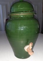 traditionele azijn van aardewerk prachtige kleur groen, Ophalen of Verzenden