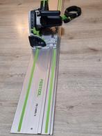 Festool ts 55 febq met geleider, Doe-het-zelf en Verbouw, Gereedschap | Zaagmachines, Invalzaag, Ophalen of Verzenden, Zo goed als nieuw