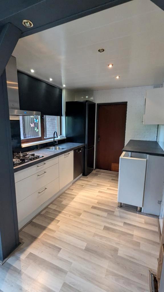 Keuken per direct af te halen, zelf demonteren, Huis en Inrichting, Keuken | Complete keukens, Gebruikt, Hoekkeuken, Wit, Ophalen