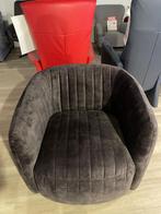 Fauteuil stoel bruin luxe stof lounge seat nieuw, Ophalen, Nieuw, Stof