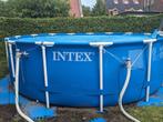 Intex zwembad rond 4,56x1,22 m, 300 cm of meer, 400 cm of meer, Rond, Gebruikt