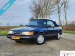 Saab 900 Cabrio 2.0 Turbo 16v, Auto's, Saab, Voorwielaandrijving, 4 cilinders, Cabriolet, Blauw