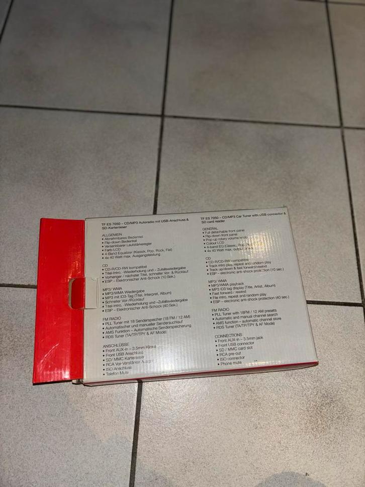 Telefunken TF ES 7050 Autoradio - Nieuw in doos!, Auto diversen, Autoradio's, Nieuw, Ophalen