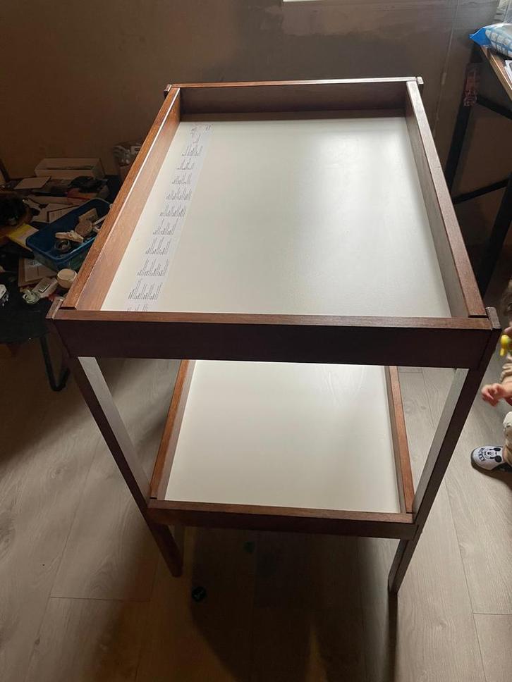 IKEA Baby Changing Table – Custom Brown Finish, Kinderen en Baby's, Kinderkamer | Commodes en Kasten, 105 cm of meer, 75 tot 100 cm