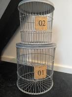 setje ronde metalen manden Braxton, Overige materialen, Mand, Rond, Ophalen of Verzenden