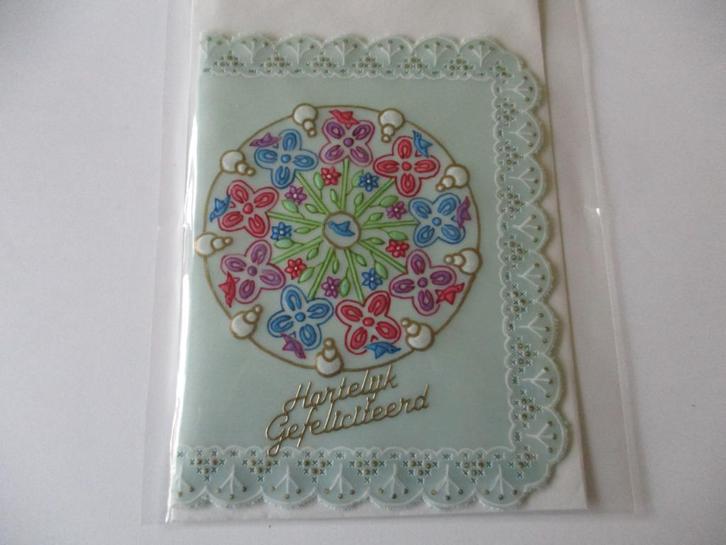 nr 36 pergamano mandala felicitatie kaart, Hobby en Vrije tijd, Kaarten | Zelfgemaakt, Nieuw, Overige thema's, Ophalen of Verzenden